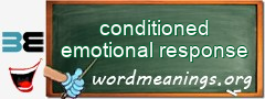 WordMeaning blackboard for conditioned emotional response